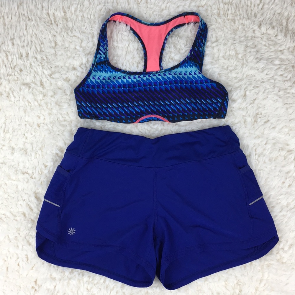 Athleta blue shorts size small